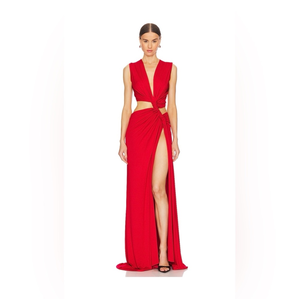 Did Neigum Triple Loop Dress Red